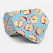 Red Apple Halves Pattern Krawatte (Gerollt)