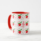 Red Apple Heart Tasse (Vorderseite Links)