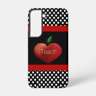 Red Apple Heart Teacher Samsung Galaxy Hülle
