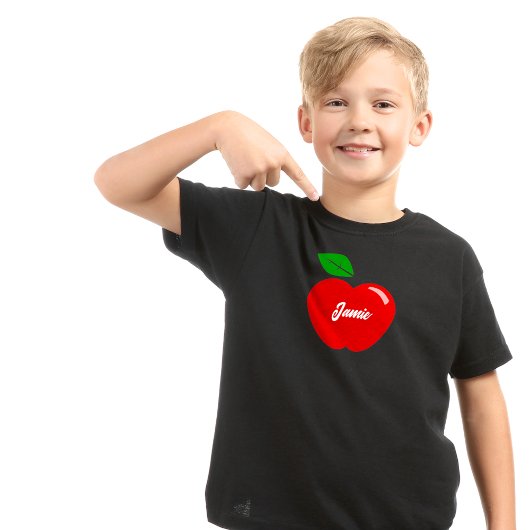 Red Apple Individuelle Name Kids T-Shirt