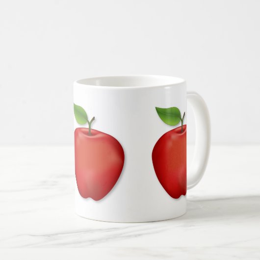 Red Apple Kaffeetasse (VorderseiteRechts)