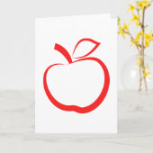 Red Apple Karte (Gelbe Blume)