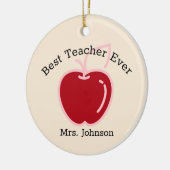 Red Apple Keramik Ornament (Links)