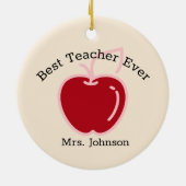 Red Apple Keramik Ornament (Hinten)