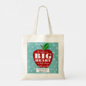 Red Apple Lehrer es braucht eine große Herz-Buch-T Tragetasche (Rückseite)