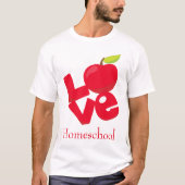 Red Apple Liebe Homeschool T-Shirt (Vorderseite)