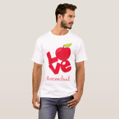 Red Apple Liebe Homeschool T-Shirt (Vorne ganz)