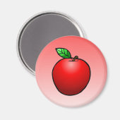 Red Apple Magnet (Vorderseite/Rückseite)