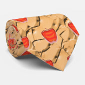 Red Apple Male Teacher Wertschätzung Vielen Dank Krawatte (Gerollt)