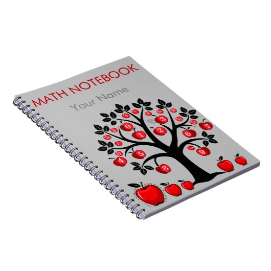 Red Apple Math Tree Notizblock (Rechte Seite)