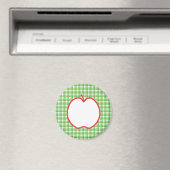 Red Apple. Mit dem Hintergrund des grünen und weiß Magnet (In Situ (Geschirrspüler))