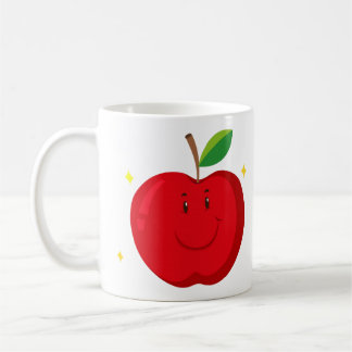 Red Apple mit Happy Face Kaffeetasse