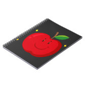 Red Apple mit Happy Face Notizblock (Linke Seite)