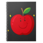 Red Apple mit Happy Face Notizblock (Vorderseite)