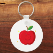 Red Apple mit Happy Face Schlüsselanhänger (Rückseite)