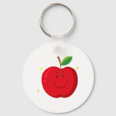 Red Apple mit Happy Face Schlüsselanhänger (Rückseite)