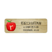 Red Apple Monogram Address (Vorne)