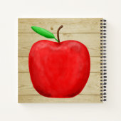 Red Apple Monogram Notizblock (Rückseite)