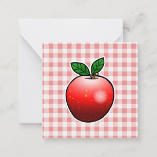 Red Apple Mthers Day Mitteilungskarte