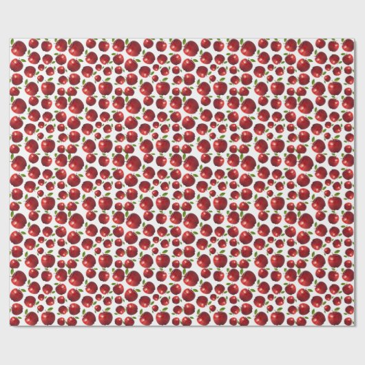 Red Apple Muster Geschenkpapier (Flach)