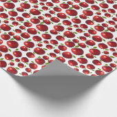 Red Apple Muster Geschenkpapier (Ecke)