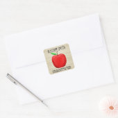 Red Apple Name & Address Aufkleber (Umschlag)