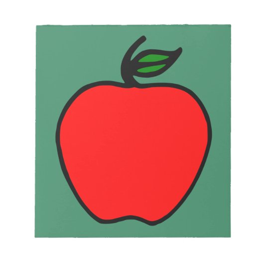 Red Apple Notepad Notizblock (Vorderseite)