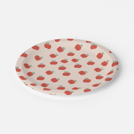 Red Apple Pappteller (Schrägansicht)