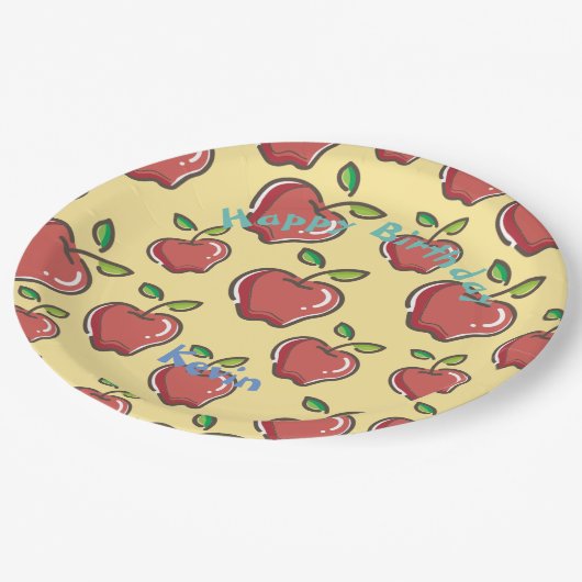 Red Apple Pappteller (Schrägansicht)
