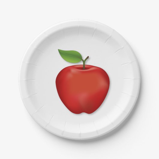 Red Apple Pappteller (Vorderseite)