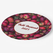 Red Apple Party benutzerdefinierbar Pappteller (Schrägansicht)