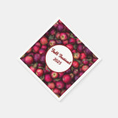 Red Apple Party benutzerdefinierbar Serviette (Ecke)