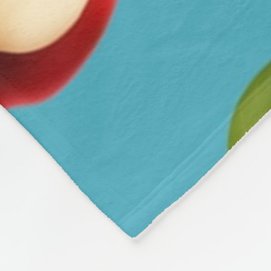 Red Apple Pattern Fleecedecke (Ecke)