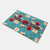 Red Apple Pattern Fußmatte (Schrägansicht)