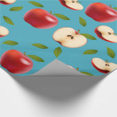 Red Apple Pattern Geschenkpapier (Ecke)