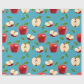 Red Apple Pattern Geschenkpapier (Flach)