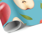 Red Apple Pattern Geschenkpapier (Rolleneckpunkt)