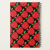 Red Apple Pattern, Personalisiert Teacher Planer (Rückseite)