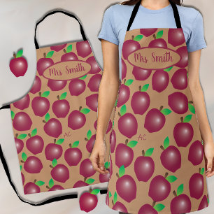 Red Apple Pattern Teacher All-over Print-Schürze Schürze