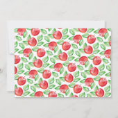 Red Apple | Personalisiert Teacher Stationery Flat Mitteilungskarte (Rückseite)
