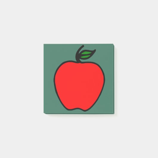 Red Apple Post It Notes Geschenk Post-it Klebezettel (Vorderseite)
