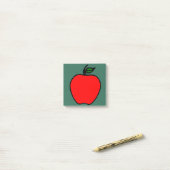 Red Apple Post It Notes Geschenk Post-it Klebezettel (Auf Schreibtisch)