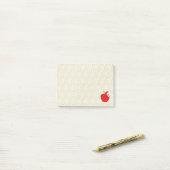 Red Apple Post-it Notes Klebezettel (Auf Schreibtisch)
