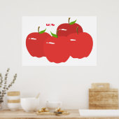 Red Apple Poster (Küche)