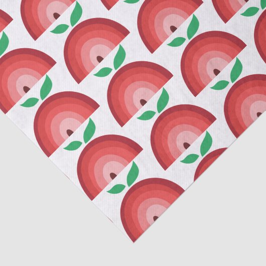 Red Apple Rainbow Pattern Seidenpapier (Ausschnitt)