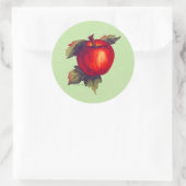 Red Apple Runder Aufkleber (Tasche)