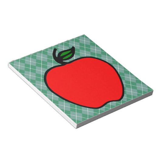 Red Apple School Notepad Geschenk Notizblock (angewinkelt)