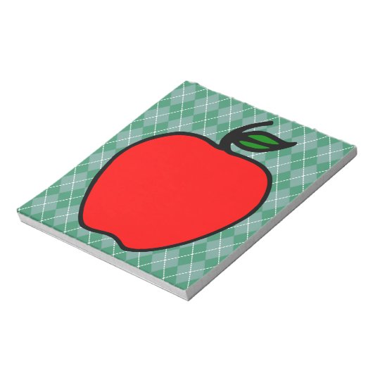 Red Apple School Notepad Geschenk Notizblock (Rotiert)