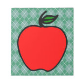Red Apple School Notepad Geschenk Notizblock (Vorderseite)