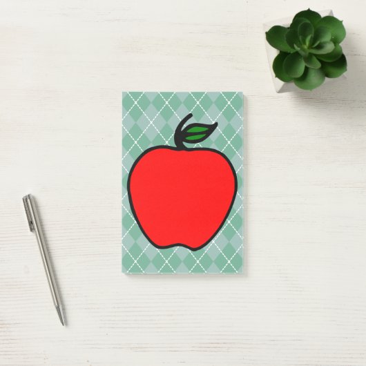 Red Apple School Post It Notes Gift Post-it Klebezettel (Büro)